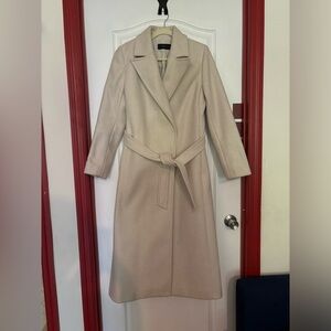 Donna Karan wool floor length coat